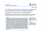 The defeated self: Evidence that entrapment moderates first name priming effects on failure-thought accessibility