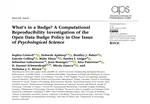 What’s in a Badge? A Computational Reproducibility Investigation of the Open Data Badge Policy in One Issue of Psychological Science